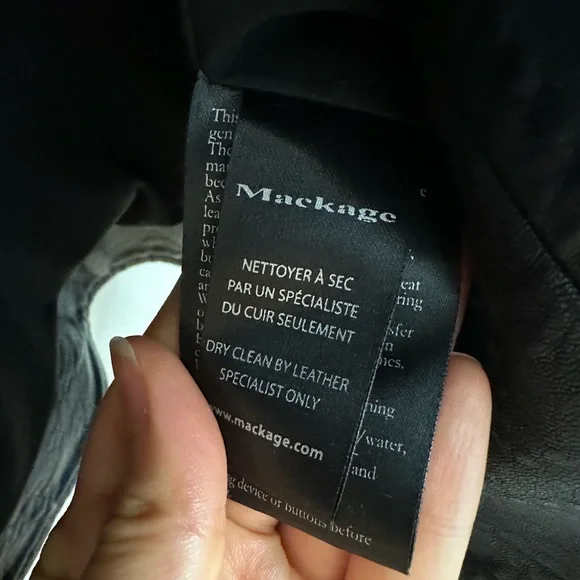 Mackage leather biker jacket - Picture 9 of 9